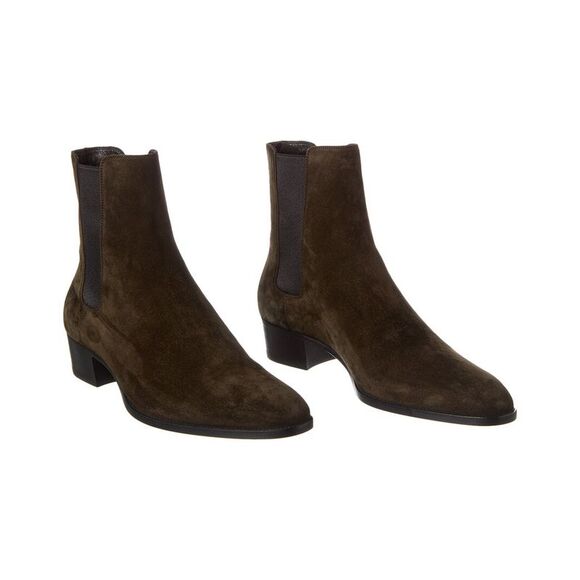 Saint Laurent Wyatt 40 Suede Chelsea Boot (Authentic Pre-Loved) - Picture 1 of 5